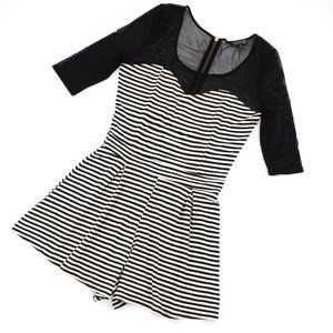 Topshop Striped Romper with Illusion Top 6